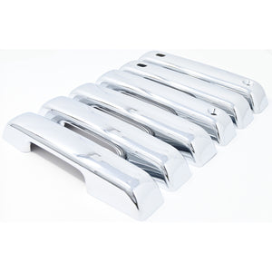 Trim Illusion - Chrome Patented Snap-on W/Tape Patented Door Handle Cover 21-24 Ford F-150, 23-24 Ford F-250 Super Duty/F-350 Super Duty W/ or W/O Smart Key 6 PCS