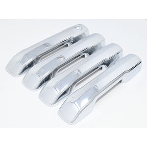 Trim Illusion - Chrome Patented Snap-on W/Tape Patented Door Handle Cover 22-24 Toyota Tundra, 23-24 Toyota Sequoia 4 PCS
