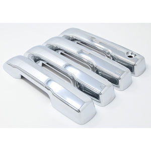 Trim Illusion - Chrome Patented Snap-on W/Tape Patented Door Handle Cover 22-24 Toyota Tundra, 23-24 Toyota Sequoia 4 PCS