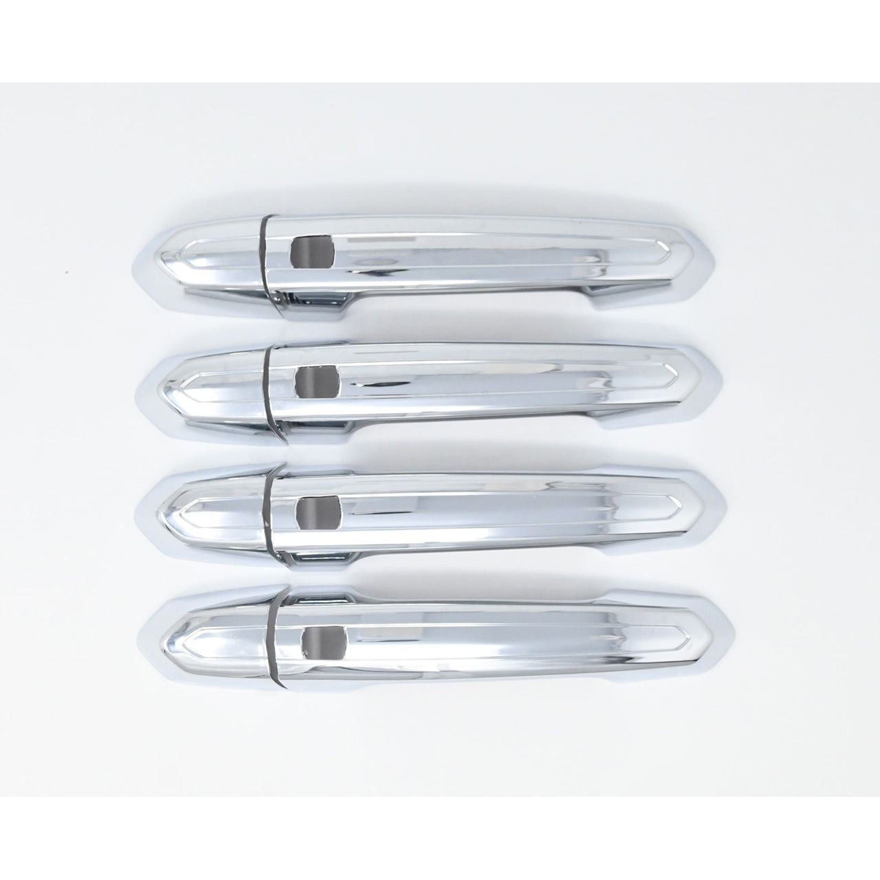 Trim Illusion - Chrome Patented Snap-on W/Tape Patented Door Handle Cover 15-19 Cadillac ATS/CTS, 16-20 Cadillac CT6, 19-24 Cadillac XT4, 20-24 Cadillac XT6/CT4, 17-24 Cadillac XT5 All doors W/Smart key 8 PCS