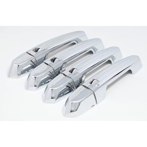 Trim Illusion - Chrome Patented Snap-on W/Tape Patented Door Handle Cover 15-19 Cadillac ATS/CTS, 16-20 Cadillac CT6, 19-24 Cadillac XT4, 20-24 Cadillac XT6/CT4, 17-24 Cadillac XT5 All doors W/Smart key 8 PCS