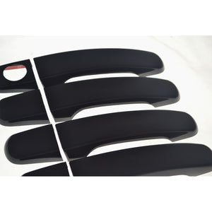 Trim Illusion - Gloss Black Tape-on Patented Door Handle Cover 07-16 GMC Acadia, 11-17 GMC Terrain, 08-12 Chevrolet Malibu, 09-17 Chevrolet Traverse, 10-17 Chevrolet Equinox No Smart Key 8 PCS