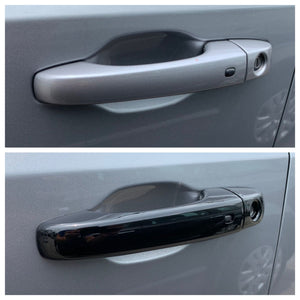 Trim Illusion - Gloss Black Patented Snap-on W/Tape Patented Door Handle Cover 11-23 Chrysler 300, 11-14 Chrysler 200, 13-20 Dodge Journey W/ Smart Key 8 PCS