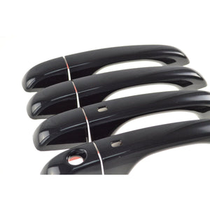 Trim Illusion - Gloss Black Patented Snap-on W/Tape Patented Door Handle Cover 11-23 Chrysler 300, 11-14 Chrysler 200, 13-20 Dodge Journey W/ Smart Key 8 PCS