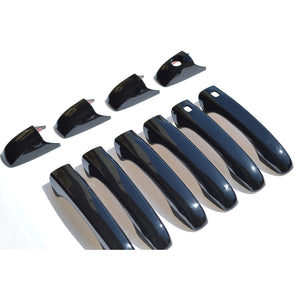 Trim Illusion - Gloss Black Patented Snap-on W/Tape Patented Door Handle Cover for Chrysler/Dodge/Jeep Models 10 PCS (DH6187BLK)