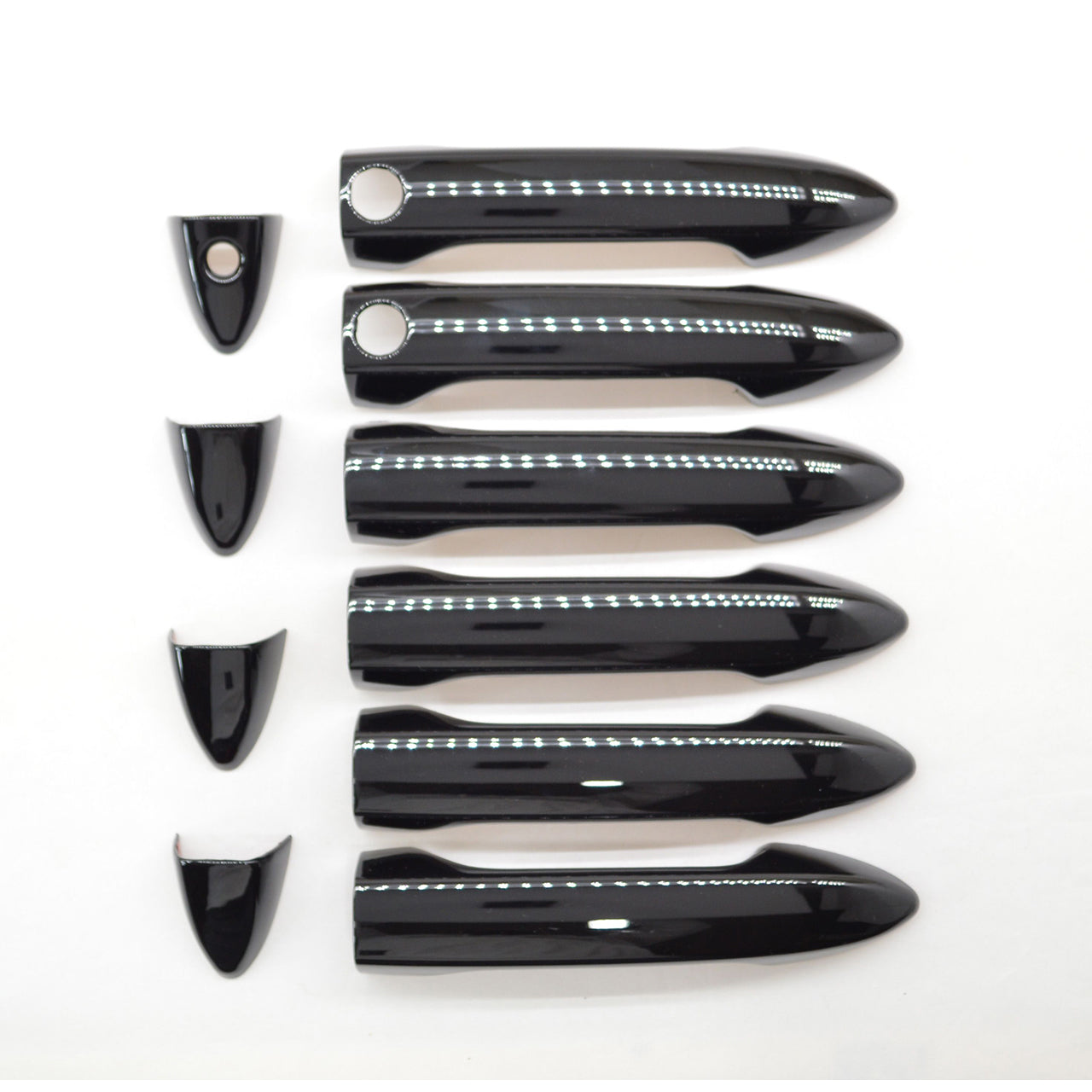 Trim Illusion - Gloss Black Patented Snap-on W/Tape Patented Door Handle Cover 16-22 Honda Pilot, 17-24 Honda Ridgeline, 17-21 Honda Clarity, 19-24 Honda Passport W/ Smart Key 10 PCS