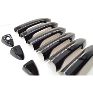 Trim Illusion - Gloss Black Patented Snap-on W/Tape Patented Door Handle Cover 16-22 Honda Pilot, 17-24 Honda Ridgeline, 17-21 Honda Clarity, 19-24 Honda Passport W/ Smart Key 10 PCS