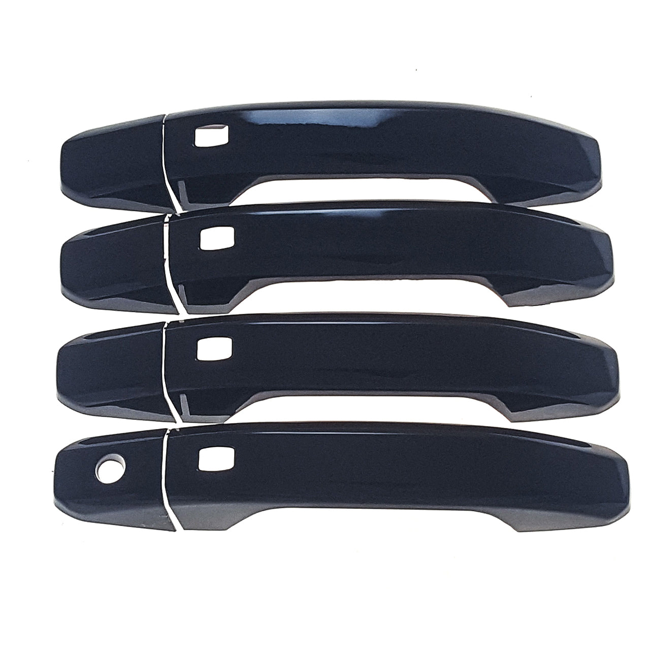 Trim Illusion - Gloss Black Patented Snap-on W/Tape Patented Door Handle Cover for Chevrolet/GMC Models 8 PCS (DH6233BLK)