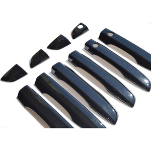 Trim Illusion - Gloss Black Patented Snap-on W/Tape Patented Door Handle Cover 16-21 Honda Civic W/ or W/O Smart Key 10 PCS
