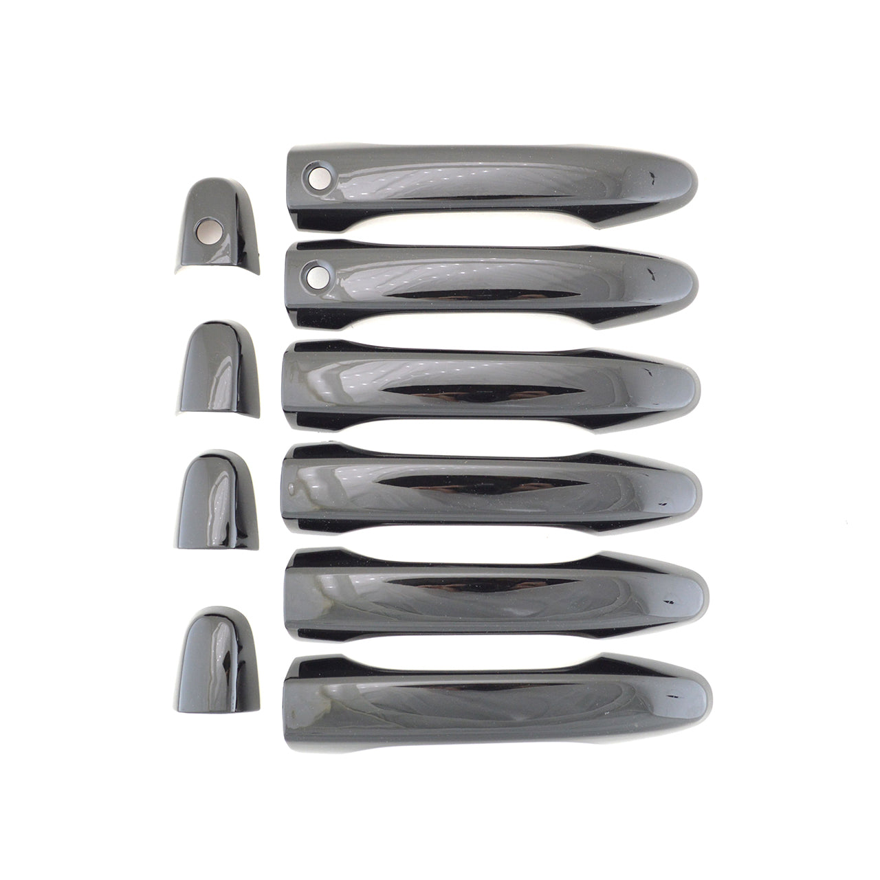 Trim Illusion - Gloss Black Tape-on Patented Door Handle Cover 14-16 Honda CR-V, 14-15 Honda Civic W/ or W/O Smart Key 8 PCS