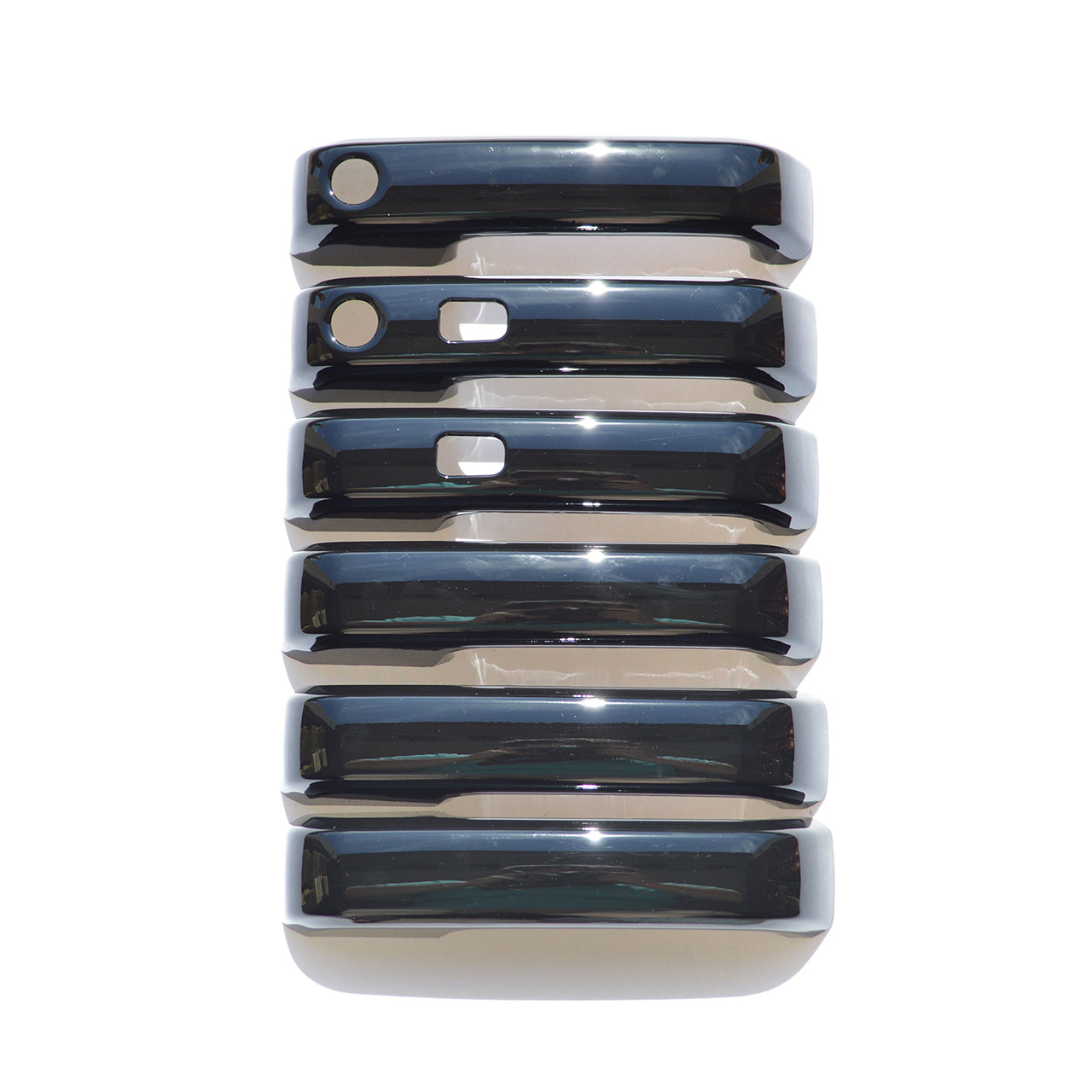 Trim Illusion - Gloss Black Patented Snap-on W/Tape Patented Door Handle Cover 15-20 Ford F-150, 17-22 Ford F-250 Super Duty/F-350 Super Duty W/ or W/O Smart Key 6 PCS