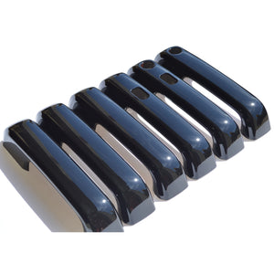 Trim Illusion - Gloss Black Patented Snap-on W/Tape Patented Door Handle Cover 15-20 Ford F-150, 17-22 Ford F-250 Super Duty/F-350 Super Duty W/ or W/O Smart Key 6 PCS