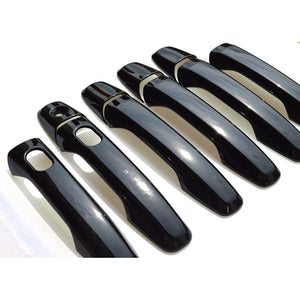 Trim Illusion - Gloss Black Patented Snap-on W/Tape Patented Door Handle Cover 11-19 Ford Explorer, 12-14 Ford Edge W/ or W/O Smart Key 8 PCS