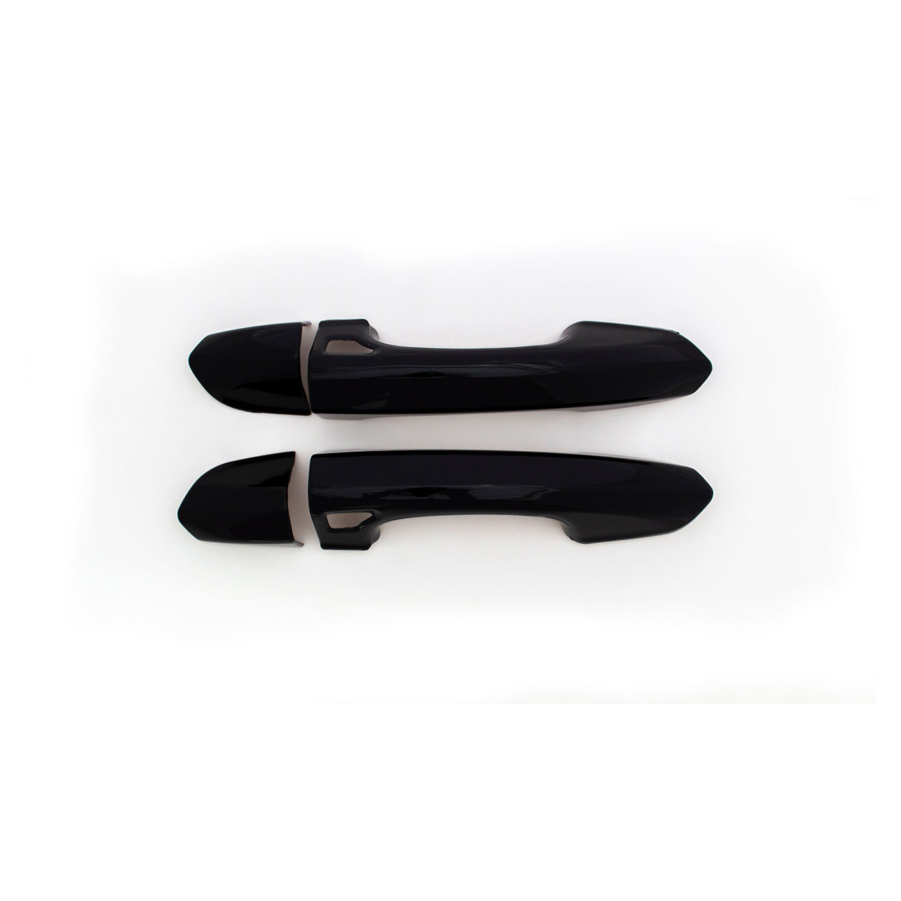 Trim Illusion - Gloss Black Patented Snap-on W/Tape Patented Door Handle Cover 15-23 Ford Mustang W/ Smart Key 4 PCS