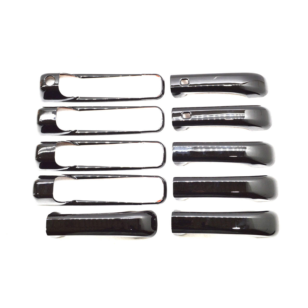 Trim Illusion - Gloss Black Patented Snap-on W/Tape Patented Door Handle Cover 13-18 Ram 1500/2500/3500, 19-23 Ram 1500 Classic W/ or W/O Smart Key 10 PCS
