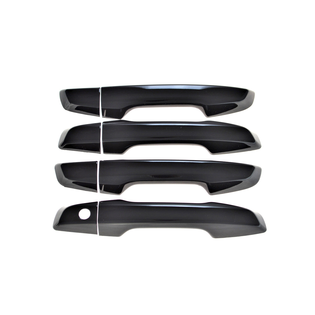 Trim Illusion - Gloss Black Patented Snap-on W/Tape Patented Door Handle Cover 17-22 Honda CR-V No Smart Key 8 PCS