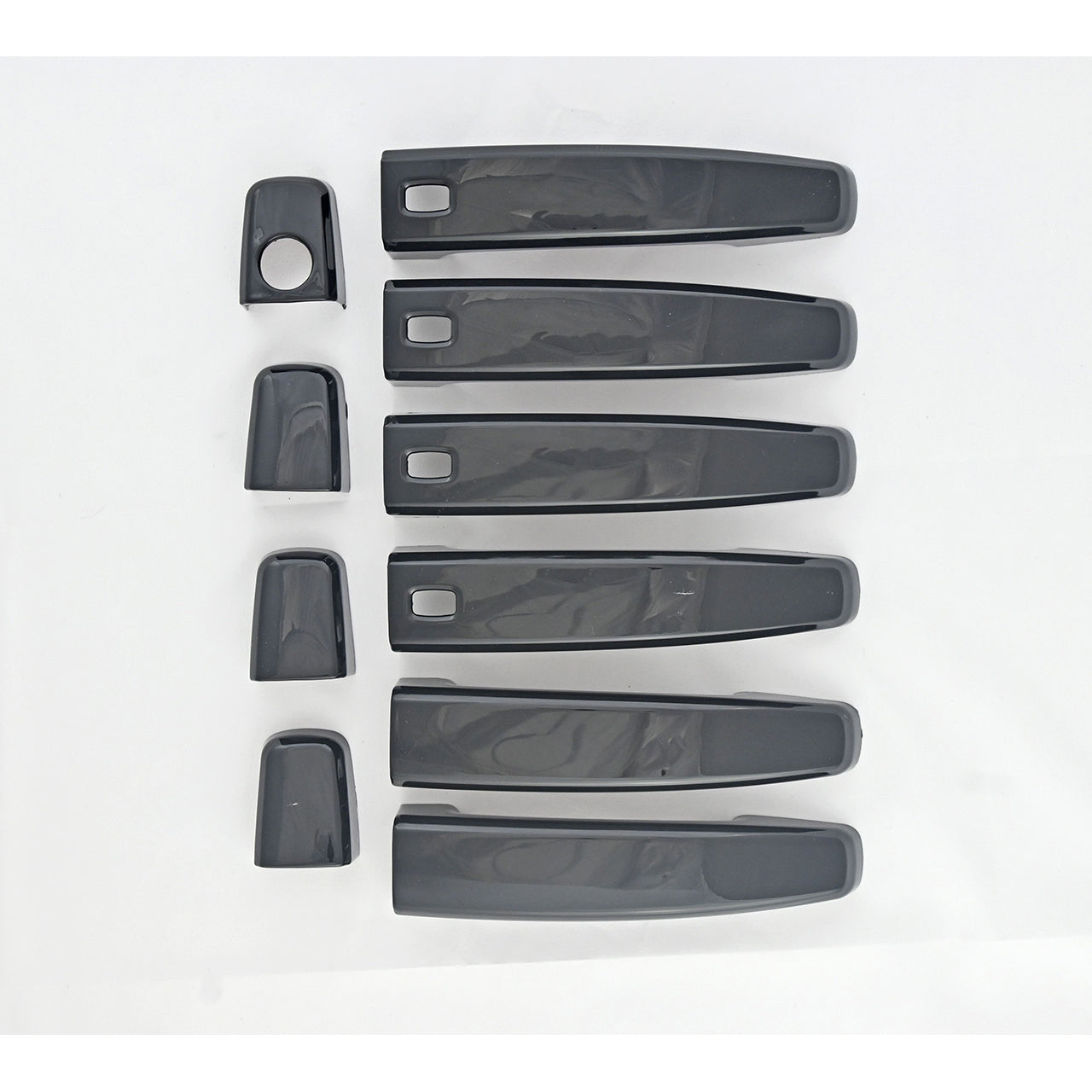 Trim Illusion - Gloss Black Patented Snap-on W/Tape Patented Door Handle Cover for Chevrolet/Buick Models 8 PCS (DH6280BLK)