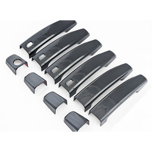 Trim Illusion - Gloss Black Patented Snap-on W/Tape Patented Door Handle Cover for Chevrolet/Buick Models 8 PCS (DH6280BLK)