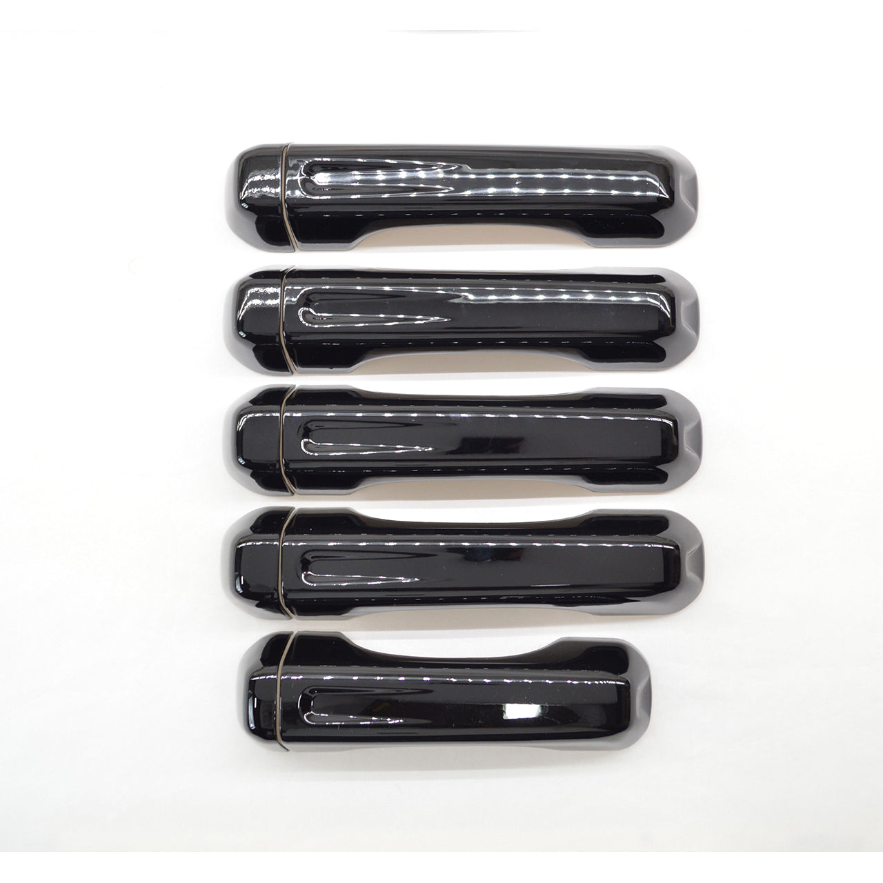 Trim Illusion - Gloss Black Patented Snap-on W/Tape Patented Door Handle Cover 18-23 Jeep Wrangler, 20-23 Jeep Gladiator No Smart Key 10 PCS