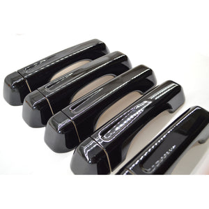 Trim Illusion - Gloss Black Patented Snap-on W/Tape Patented Door Handle Cover 18-23 Jeep Wrangler, 20-23 Jeep Gladiator No Smart Key 10 PCS
