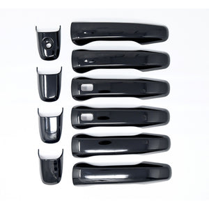 Trim Illusion - Gloss Black Patented Snap-on W/Tape Patented Door Handle Cover 11-19 Ford Explorer, 12-14 Ford Edge W/ Push Smart key or Keyless sensor 10 PCS