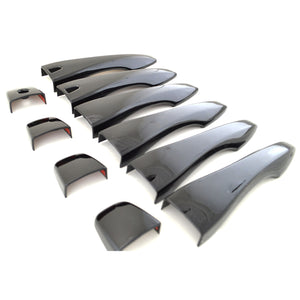 Trim Illusion - Gloss Black Patented Snap-on W/Tape Patented Door Handle Cover 13-18 Nissan Altima, 13-21 Nissan Pathfinder W/ or W/O Smart Key 10 PCS