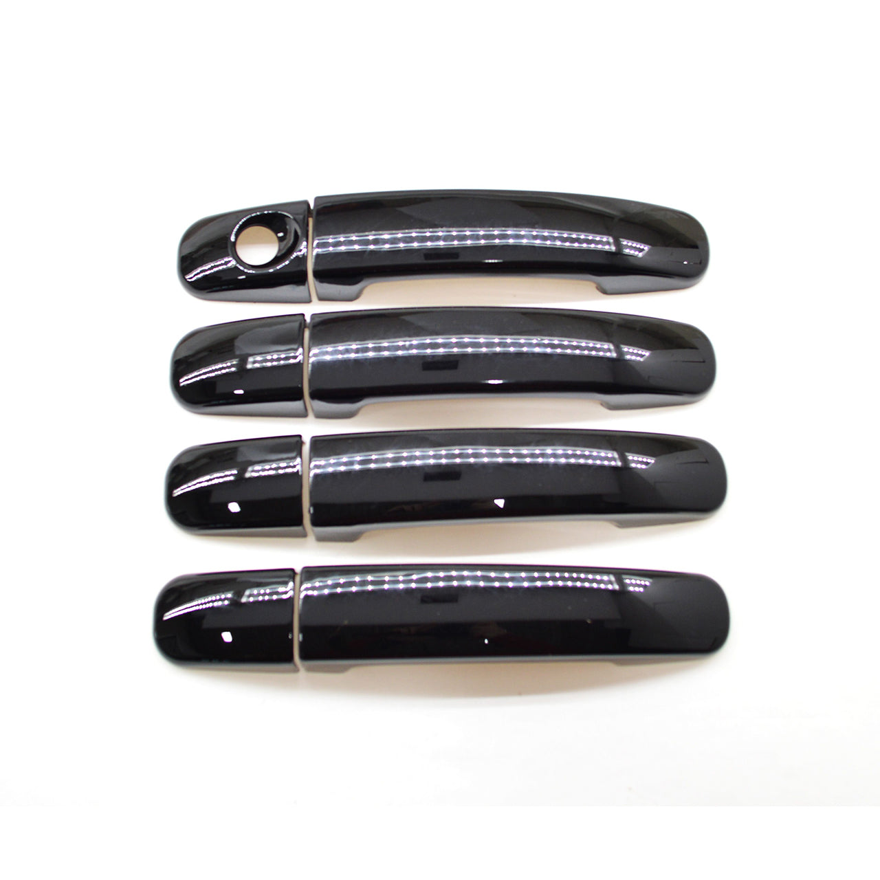 Trim Illusion - Gloss Black Patented Snap-on W/Tape Patented Door Handle Cover 19-24 Ford Ranger No Smart Key 8 PCS