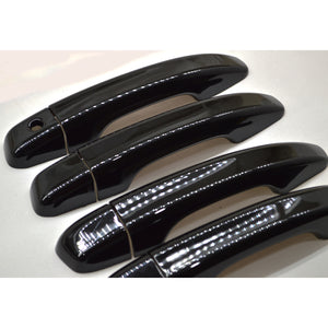 Trim Illusion - Gloss Black Patented Snap-on W/Tape Patented Door Handle Cover 18-24 Honda Accord, 19-22 Honda Insight No Smart Key 8 PCS
