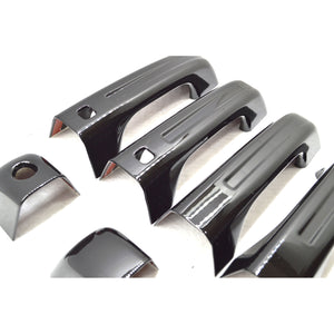 Trim Illusion - Gloss Black Patented Snap-on W/Tape Patented Door Handle Cover 19-23 Ram 1500 (Not for Classic) W/ or W/O Smart Key 10 PCS