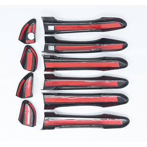 Trim Illusion - Gloss Black Patented Snap-on W/Tape Patented Door Handle Cover 16-21 Hyundai Tucson W/ or W/O Smart Key 10 PCS