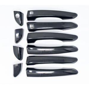 Trim Illusion - Gloss Black Patented Snap-on W/Tape Patented Door Handle Cover 16-21 Hyundai Tucson W/ or W/O Smart Key 10 PCS
