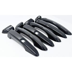 Trim Illusion - Gloss Black Patented Snap-on W/Tape Patented Door Handle Cover 16-21 Hyundai Tucson W/ or W/O Smart Key 10 PCS