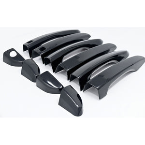 Trim Illusion - Gloss Black Patented Snap-on W/Tape Patented Door Handle Cover 16-21 Hyundai Tucson W/ or W/O Smart Key 10 PCS