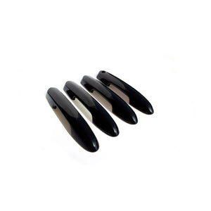 Trim Illusion - Gloss Black Patented Snap-on W/Tape Patented Door Handle Cover 19-24 Toyota RAV4, 20-24 Toyota Highlander, 2023 Toyota Crown Works over Keyless Sensors 4 PCS