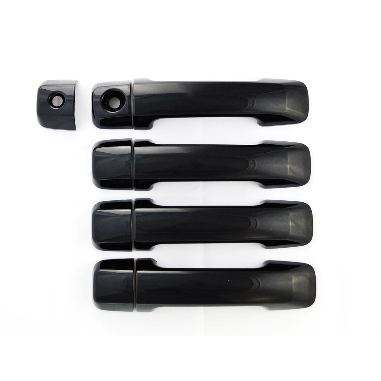 Trim Illusion - Gloss Black Patented Snap-on W/Tape Patented Door Handle Cover 07-21 Toyota Sequoia/Tundra Does not fit Double Cab No Smart Key 9 PCS