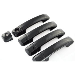 Trim Illusion - Gloss Black Patented Snap-on W/Tape Patented Door Handle Cover 07-21 Toyota Sequoia/Tundra Does not fit Double Cab No Smart Key 9 PCS