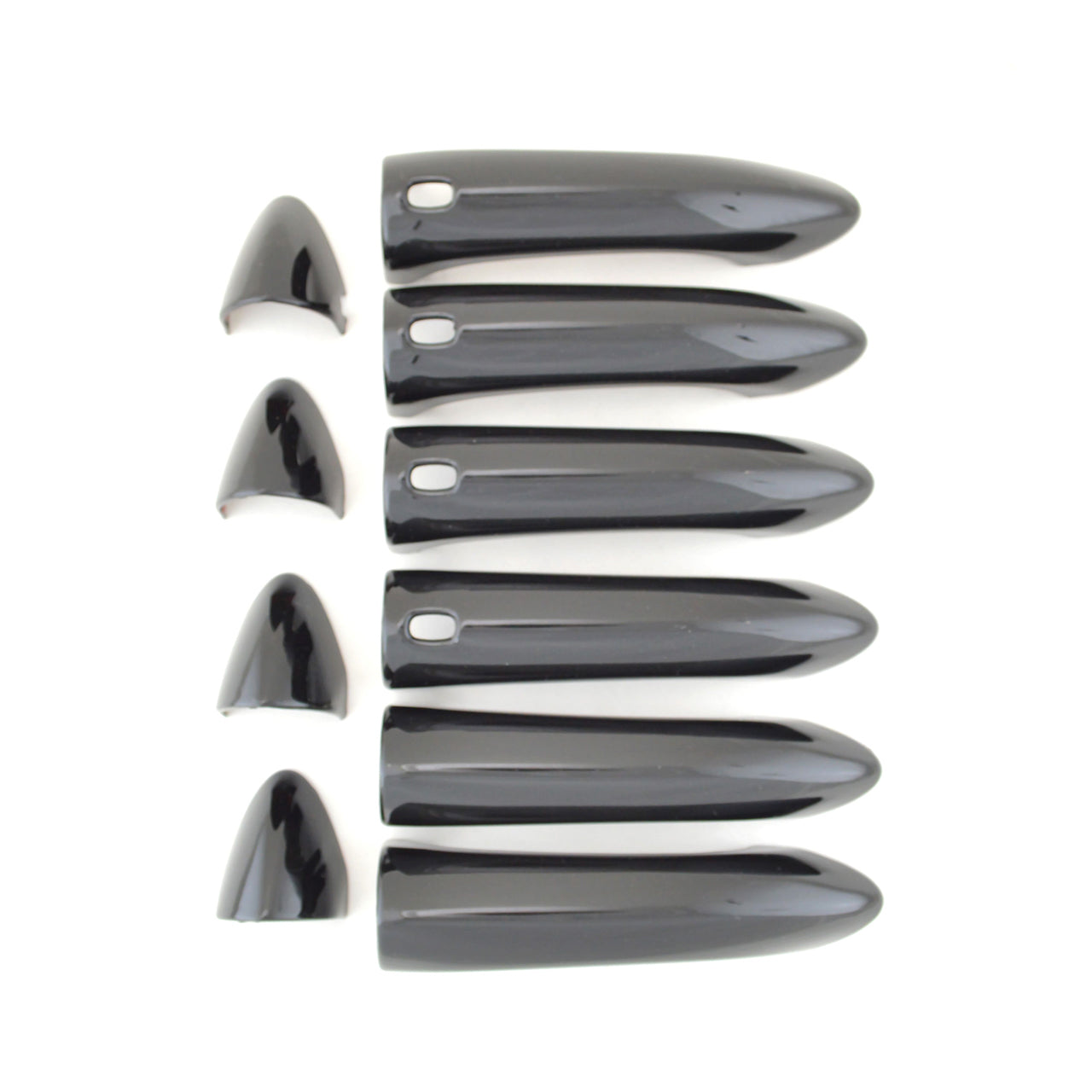 Trim Illusion - Gloss Black Patented Snap-on W/Tape Patented Door Handle Cover for Chevrolet/Buick Models 10 PCS (DH6302BLK)