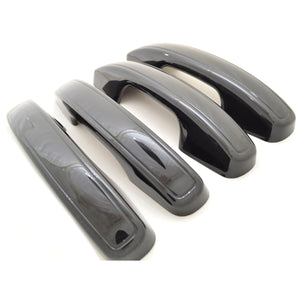 Trim Illusion - Gloss Black Patented Snap-on W/Tape Patented Door Handle Cover 18-24 Ford Expedition, 18-24 Lincoln Navigator Works over Keyless Sensors 4 PCS