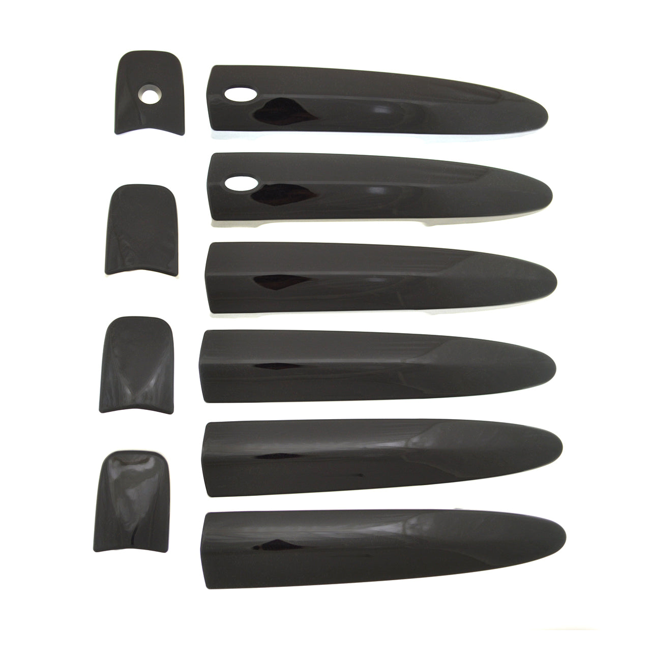 Trim Illusion - Gloss Black Patented Snap-on W/Tape Patented Door Handle Cover 13-23 Nissan LEAF, 13-19 Nissan Sentra W/ or W/O Smart Key 10 PCS