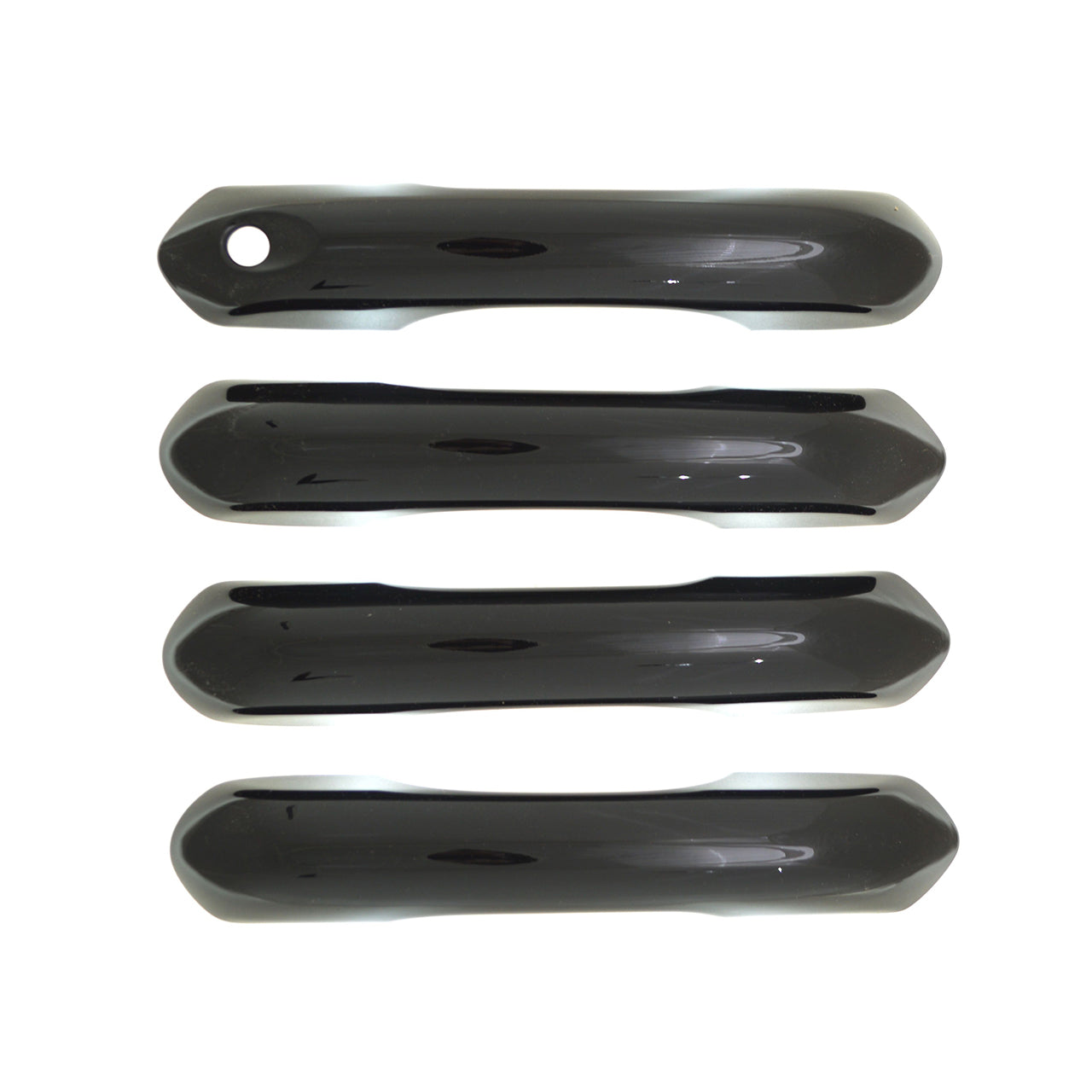Trim Illusion -  Gloss Black Patented Snap-on W/Tape Patented Door Handle Cover 20-24 Ford Explorer Works over Keyless Sensors 4 PCS