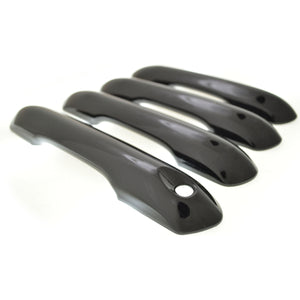 Trim Illusion -  Gloss Black Patented Snap-on W/Tape Patented Door Handle Cover 20-24 Ford Explorer Works over Keyless Sensors 4 PCS