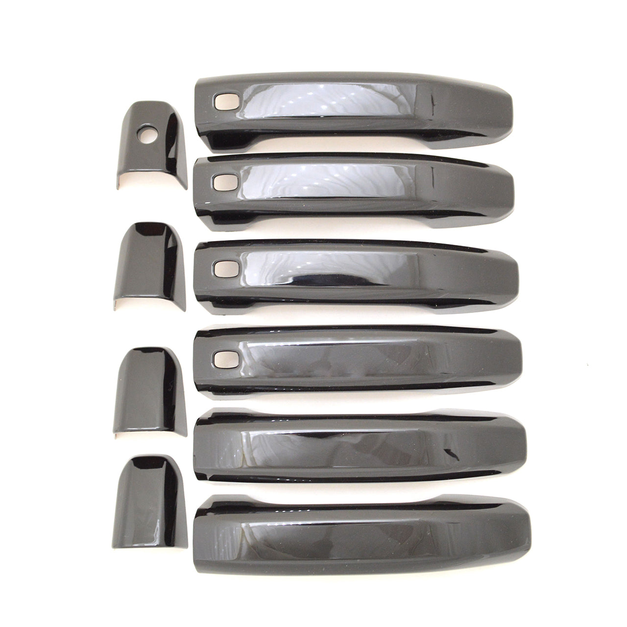 Trim Illusion - Gloss Black Patented Snap-on W/Tape Patented Door Handle Cover for Chevrolet/GMC Models 10 PCS (DH6310BLK)
