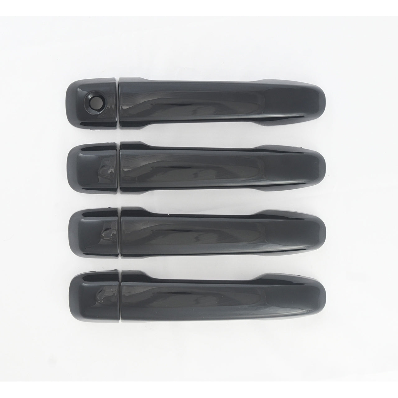 Trim Illusion - Gloss Black Patented Snap-on W/Tape Patented Door Handle Cover 10-23 Toyota 4Runner Does not fit Limited Works over Keyless Sensors 8 PCS