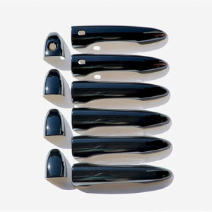 Trim Illusion - Gloss Black Patented Snap-on W/Tape Patented Door Handle Cover 14-23 Jeep Cherokee, 14-16 Dodge Dart, 15-17 Chrysler 200 W/ or W/O Smart Key 10 PCS
