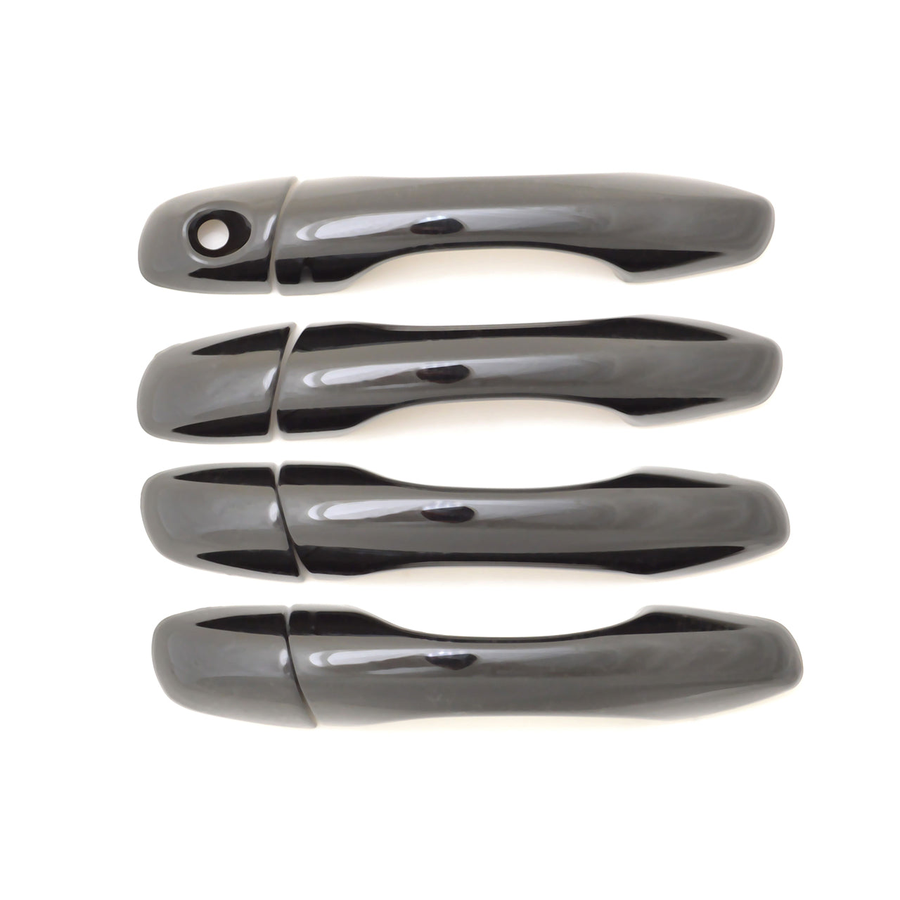 Trim Illusion - Gloss Black Patented Snap-on W/Tape Patented Door Handle Cover 16-20 Kia Sorento No Smart Key 8 PCS