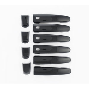 Trim Illusion - Gloss Black Patented Snap-on W/Tape Patented Door Handle Cover for Chevrolet/GMC Models 10 PCS (DH6319BLK)