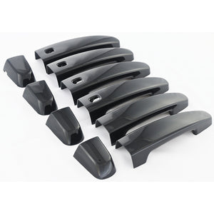 Trim Illusion - Gloss Black Patented Snap-on W/Tape Patented Door Handle Cover for Chevrolet/GMC Models 10 PCS (DH6319BLK)