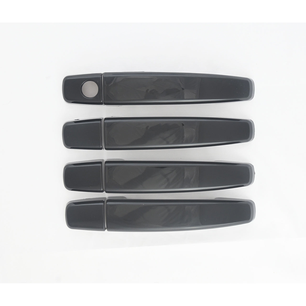 Trim Illusion - Gloss Black Patented Snap-on W/Tape Patented Door Handle Cover for Chevrolet/Buick Models 8 PCS (DH6321BLK)