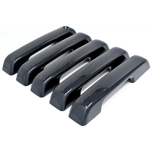 Trim Illusion - Gloss Black Patented Snap-on W/Tape Patented Door Handle Cover 21-24 Ford Bronco No Smart Key 5 PCS