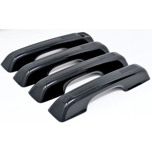 Trim Illusion - Gloss Black Patented Snap-on W/Tape Patented Door Handle Cover 21-24 Ford Bronco Sport, 22-24 Ford Maverick No Smart Key 4 PCS